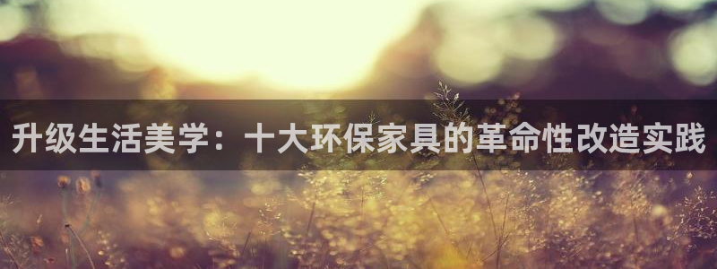 杏耀平台娱乐：升级生活美学：十大环保家具的革命性改造实践
