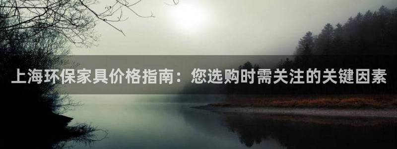 杏耀官方测速：上海环保家具价格指南：您选购时需关注的关键因素