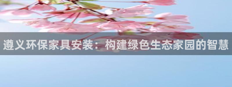 杏耀平台代理怎么赚钱：遵义环保家具安装：构建绿色生态家园的智