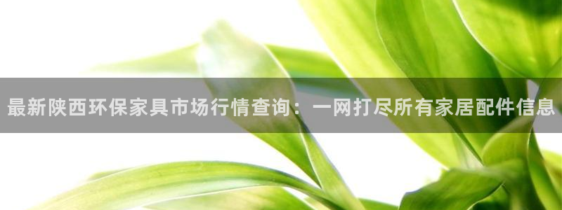 杏耀平台官网网址：最新陕西环保家具市场行情查询：一网打尽所有
