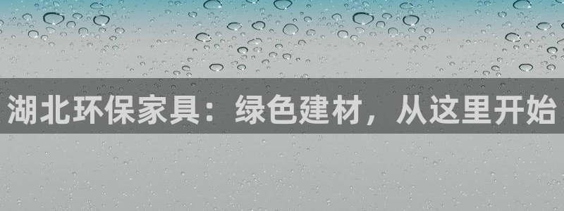 杏耀代理注册中心：湖北环保家具：绿色建材，从这里开始